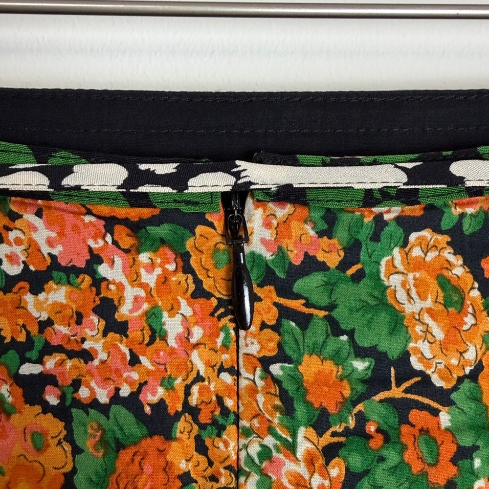 Coach Multicolor Floral paneled Skirt size 2 - Picture 6 of 16